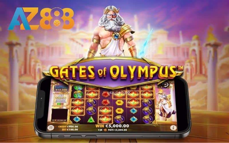 Gates Of Olympus là game slot online lấy cảm hứng từ thần thần Zeus với 6 × 5 có 20 dòng trả thưởng